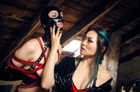 Hot chicks Amrita and Lucinda partake in lesbian domination games - pornpics.de