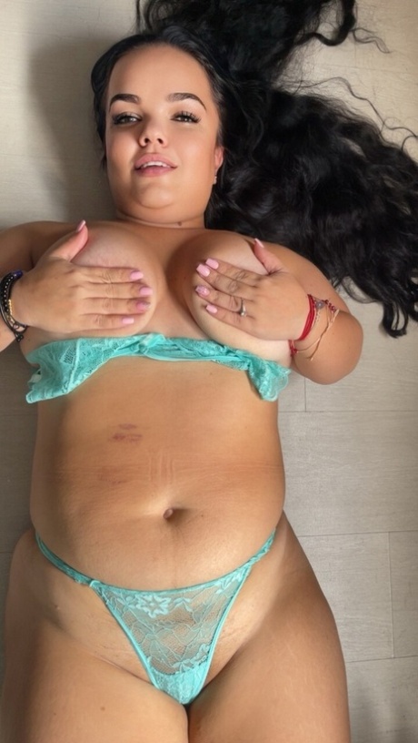 Cute midget Mini Julieta takes selfies while modelling sexy lingerie