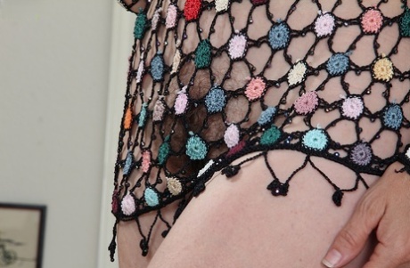 Hairy mature lady Sophie is showing her perfect natural tiny tits