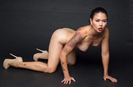 Horny Asian MILF Dana Vespoli doffs her uniform and teases with her figure - pornpics.de