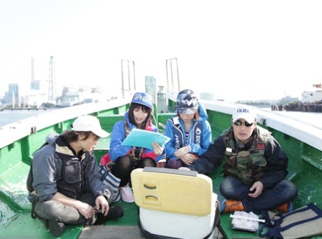 Japanese girl Nonoka enjoys a sneaky dicking during a fishing escapade