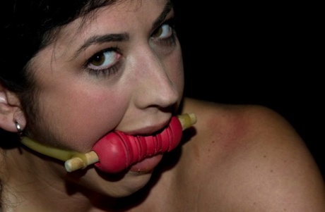 Submissive MILFs getting spanked & anal toyed while tied to a bondage piece