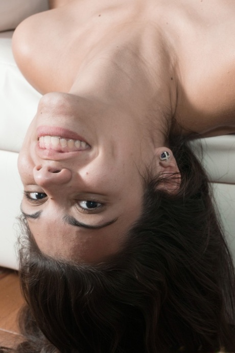 Foxy Camille S goes naked and massages her innocent hairy wolf twat