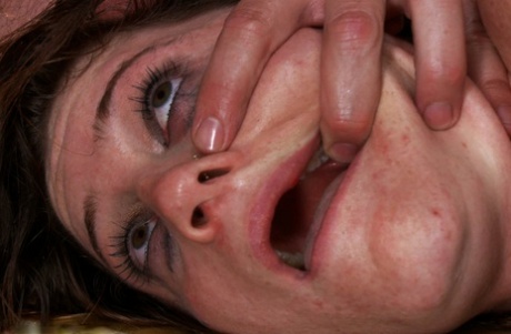 Nude female CiCi Rhode finds herself being gangbanged by construction workers