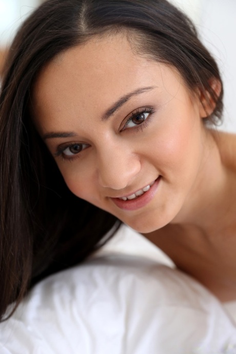 Dark haired teen gets it on with her stepbro after he catches her masturbating