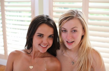 热辣金发女郎和 Dillion Harper 在三人行中被干得欲仙欲死
