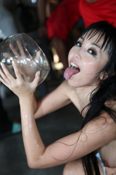 Incredible bukkake fuck fest with fantastic Asian slut Marica Hase - pornpics.de