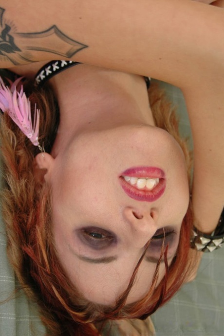 Redhead teen slut in fishnet catsuit pounded in closeup & gets thick facial - pornpics.de