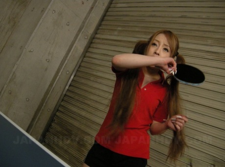 Japanese table tennis player Ria Sakurai gets face fucked by her coach - pornpics.de