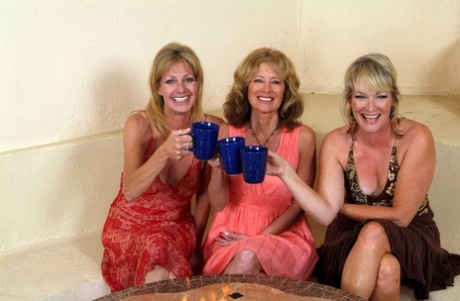 Ladies Tina, Marlee & Janet L strip & reveal their hot bodies with tan lines - pornpics.de