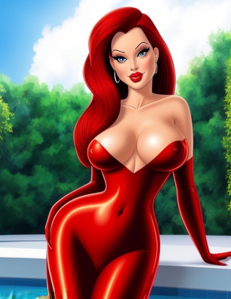 红发 Hentai 宝贝杰西卡-拉比（Jessica Rabbit）展现完美沙漏身材