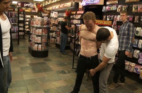 Bound in Public featuring Alex Summers, Tristan Jaxx Sex Photos