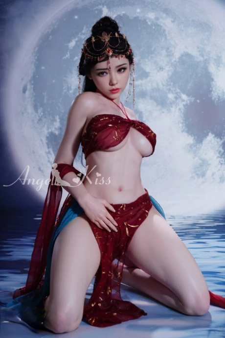 Chinese silicone sex doll loses her traditional outfit and poses naked