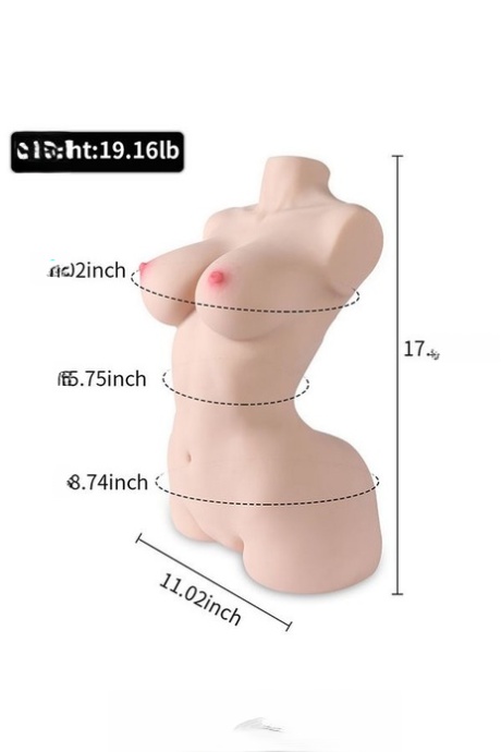 无腿无头的性玩偶，展示她丰满的乳房和大屁股