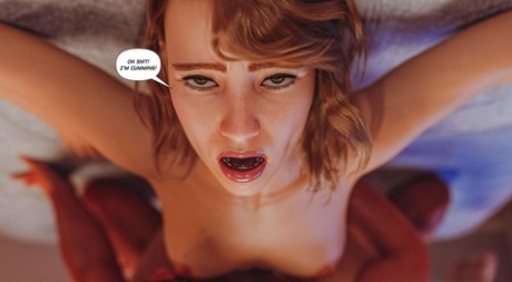 热辣的 MILF 在色情漫画场景中与肌肉发达的男子进行硬核性爱