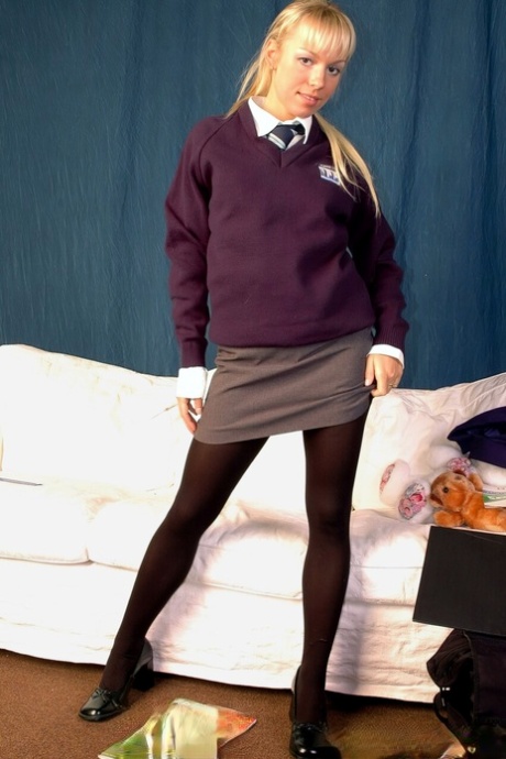 College Uniform starring Julia H Naked Images