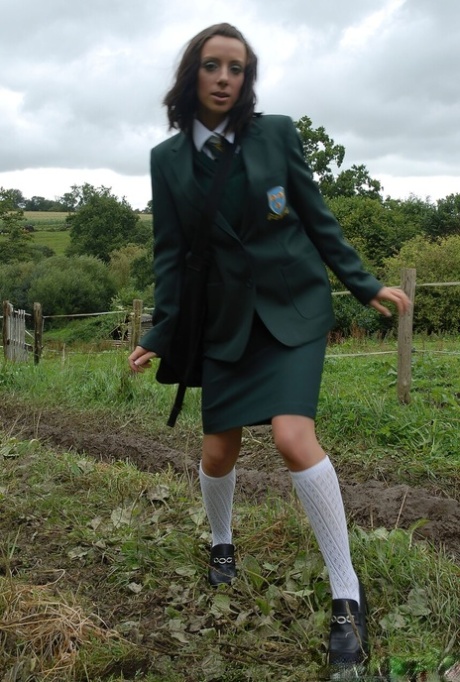 College Uniform performed by Victoria James Porn Photos