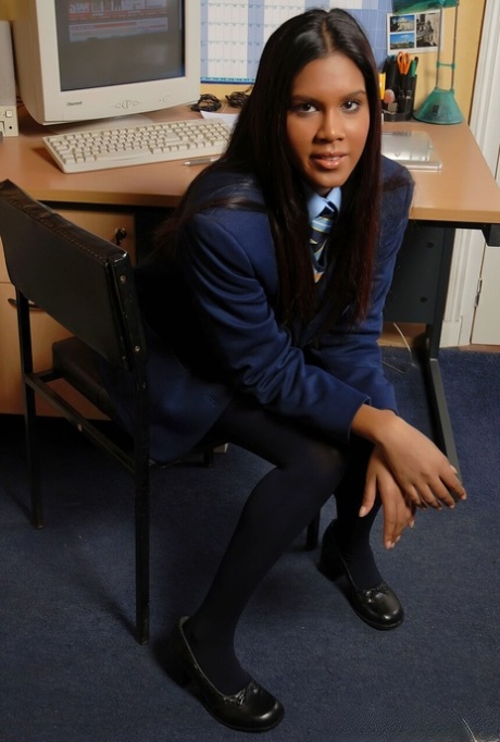 College Uniform featuring Serena Naked Pics