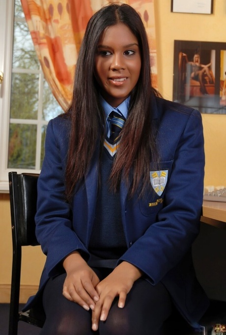 College Uniform featuring Serena Naked Pics