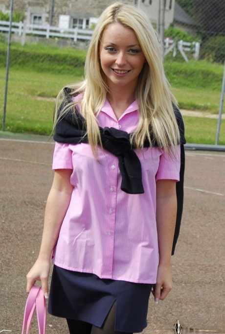 College Uniform performed by Tessa Porn XXX