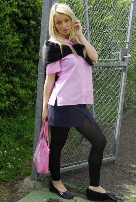 College Uniform performed by Tessa Porn XXX