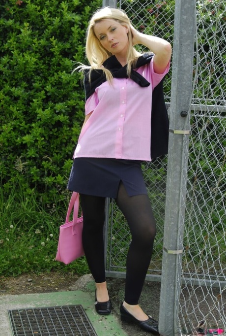 College Uniform performed by Tessa Porn XXX