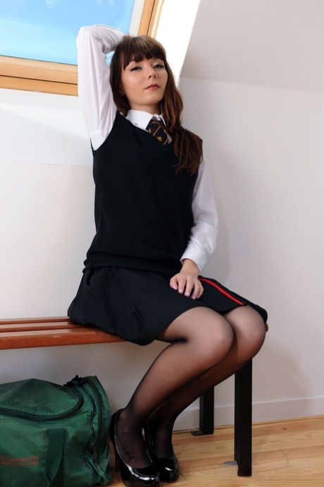 College Uniform featuring Helen G XXX Gallery