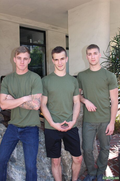 Active Duty featuring Blaine Jameson, Donte Thick, Ryan Jordan Porn Pictures